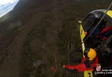 Rescatadas en helicóptero dos personas que se hallaban indispuestas en Tosande