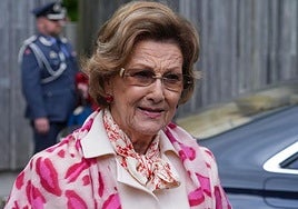 La Reina Sonia de Noruega.