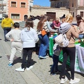 Baltanás saca los libros a la calle en una iniciativa para la Asociación del Cáncer