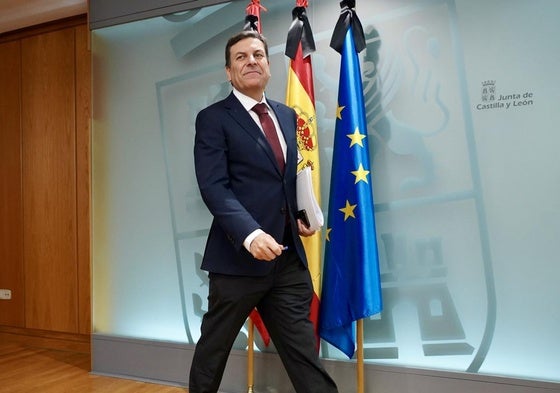 Carlos Fernández Carriedo, ayer tras el Consejo de Gobierno.
