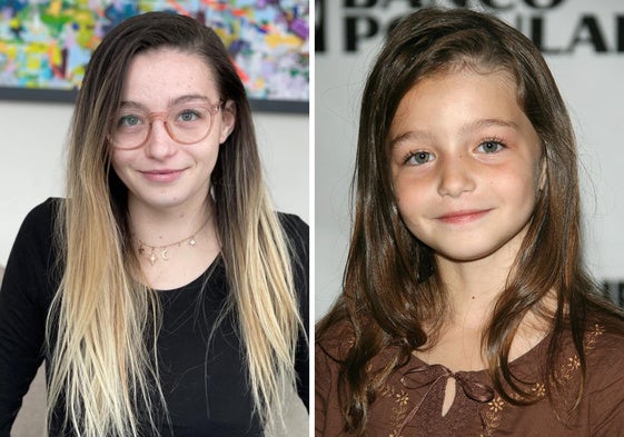 Sophie Nyweide actualmente y de niña.