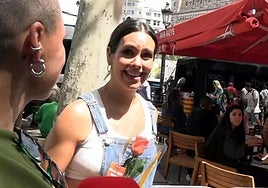 Cristina Pedroche con Dabiz Muñoz, en Barcelona.