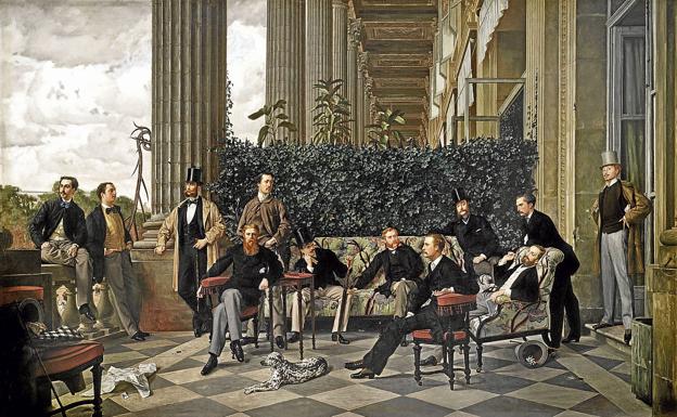 'En el círculo de la Rue Royale' (1866), de James Tissot, aparece el crítico de arte Charles Haas, uno de los amigos y amores de Proust.