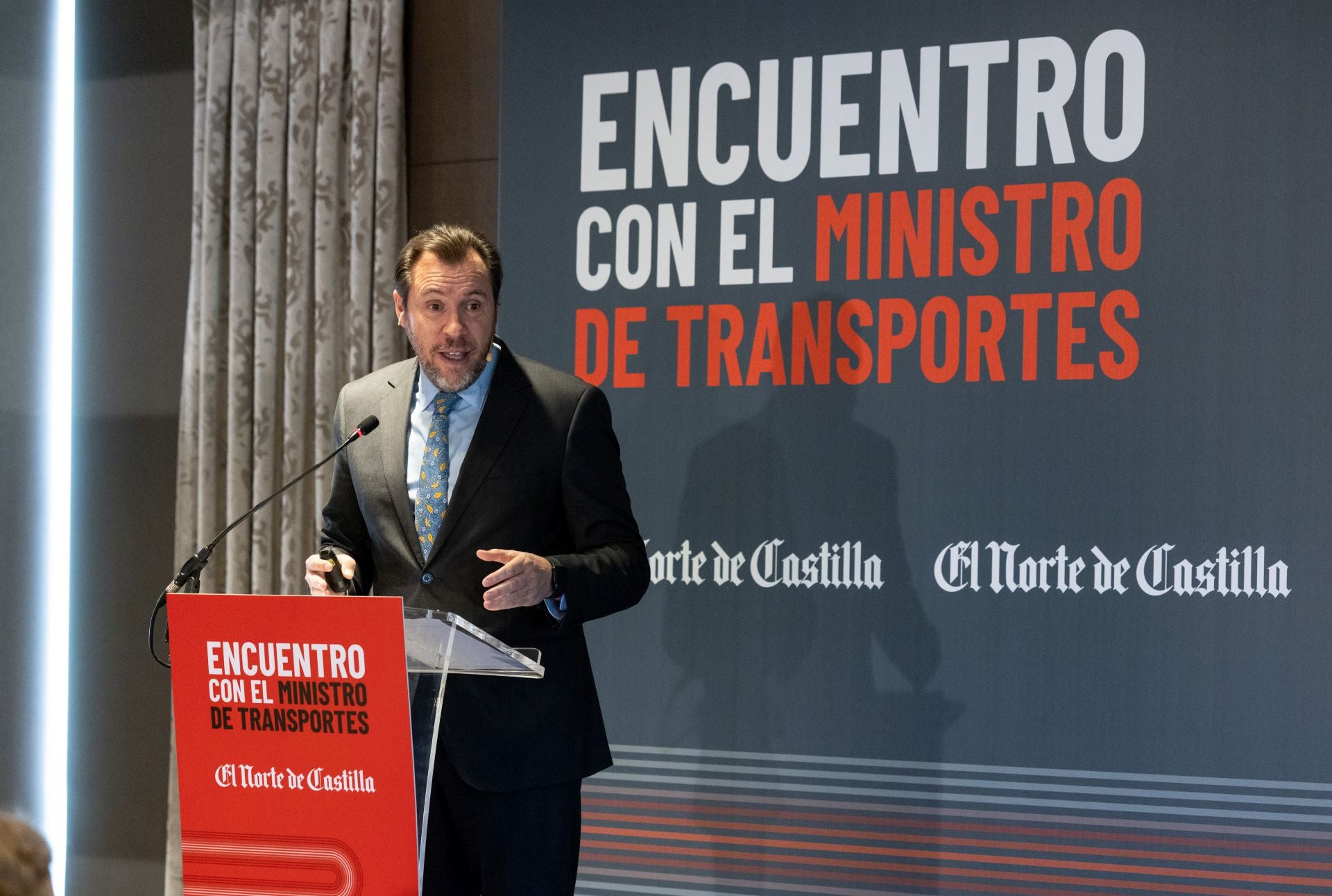 Óscar Puente en el encuentro organizado por El Norte de Castilla