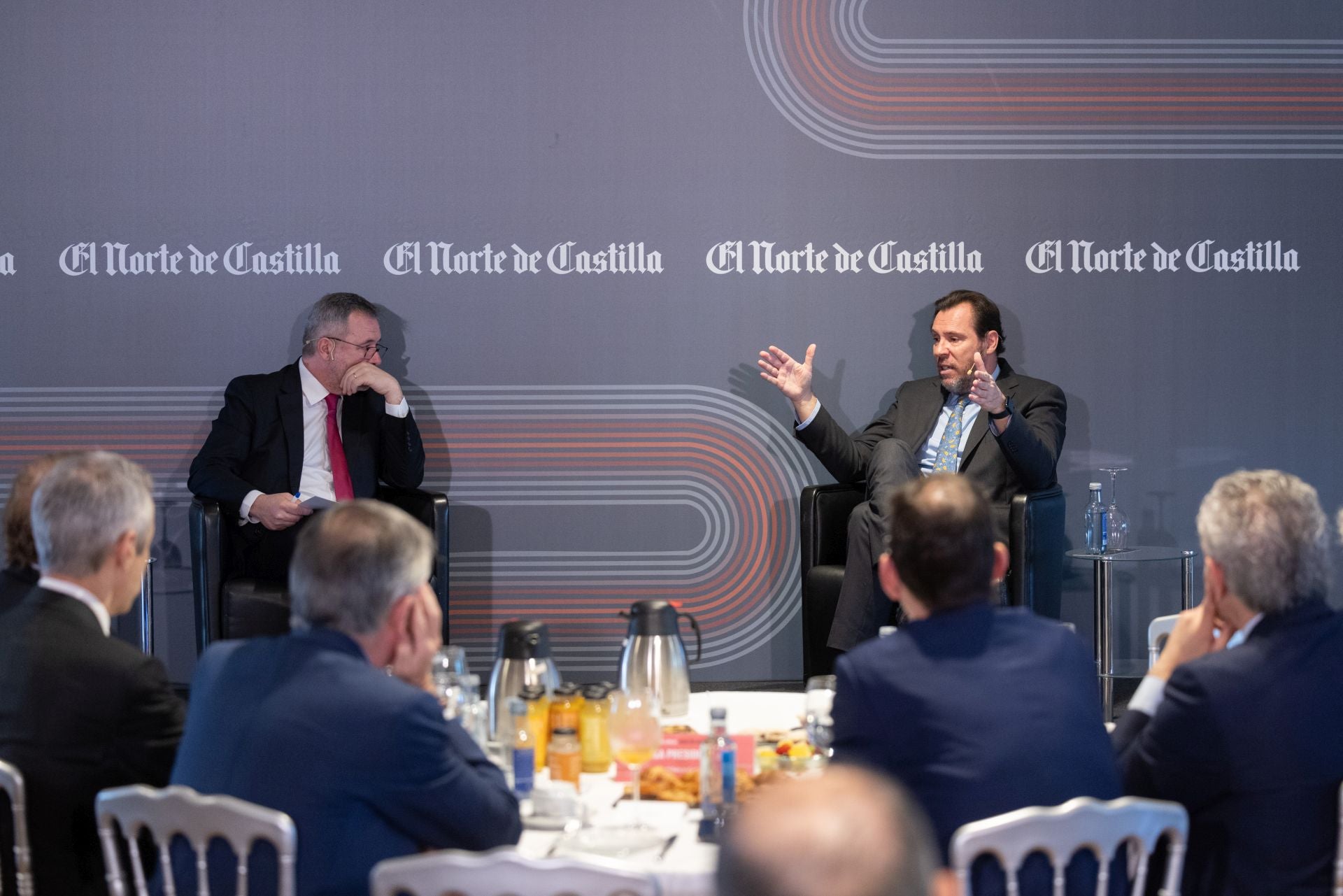Óscar Puente en el encuentro organizado por El Norte de Castilla