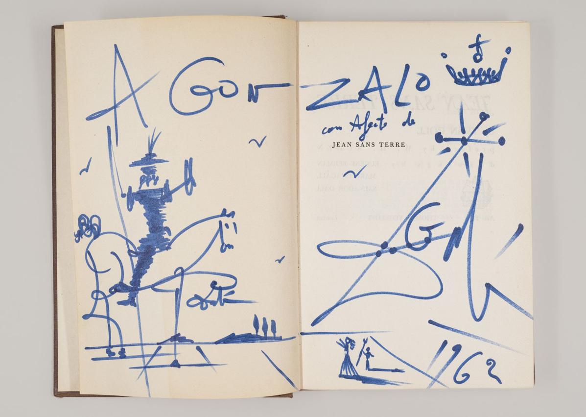 Imagen secundaria 1 - Tres de las últimas adquisiciones: 'Don Quijote limpiando su armadura', dibujo de Dalí en 'Jean Sans Terre' y 'Retrato de Isabel de Valois'. 