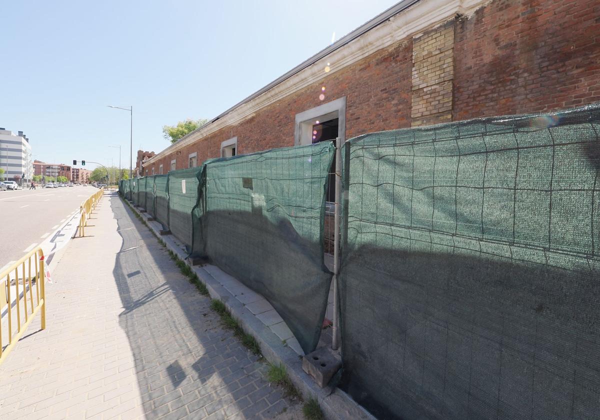 Obras en el Paseo de Arco de Ladrillo de Valladolid para construir pisos para jóvenes