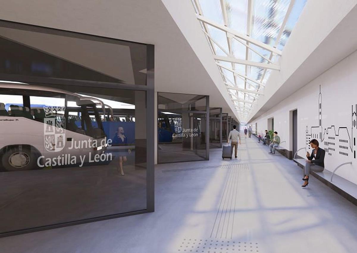 Imagen secundaria 1 - Recreaciones del futuro aspecto de la estación.