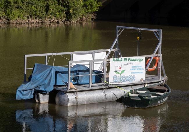 Plataforma que ha incorporado la asociación para el cuidado del río.