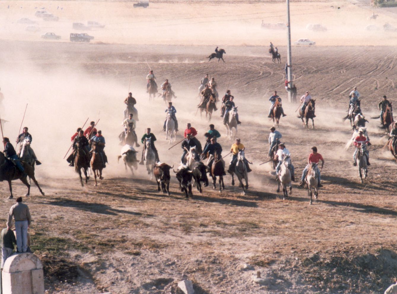Encierros a caballo. 1987.