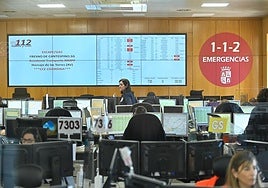 Imagen de archivo de la sala de operaciones del 112.