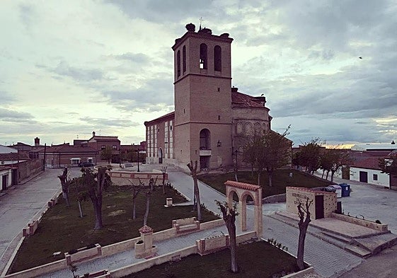 Vista aérea de la iglesia dedicada a San Matías.