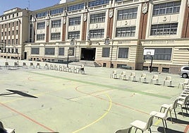 Patio del colegio La Salle.