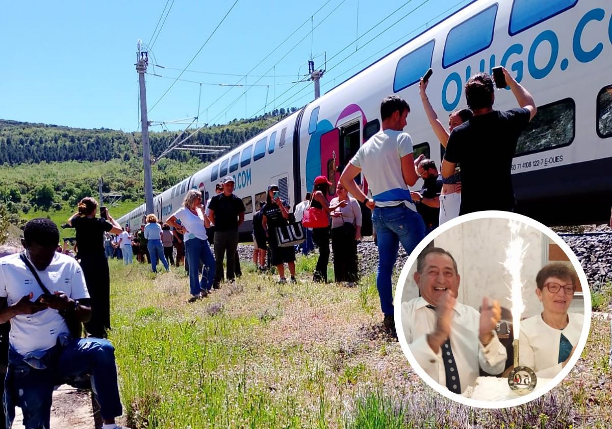 «Celebramos los 50 años de casados encerrados en un tren por el apagón»