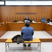 El acusado, durante el inicio de la vista en el Juzgado de lo Penal número 4.