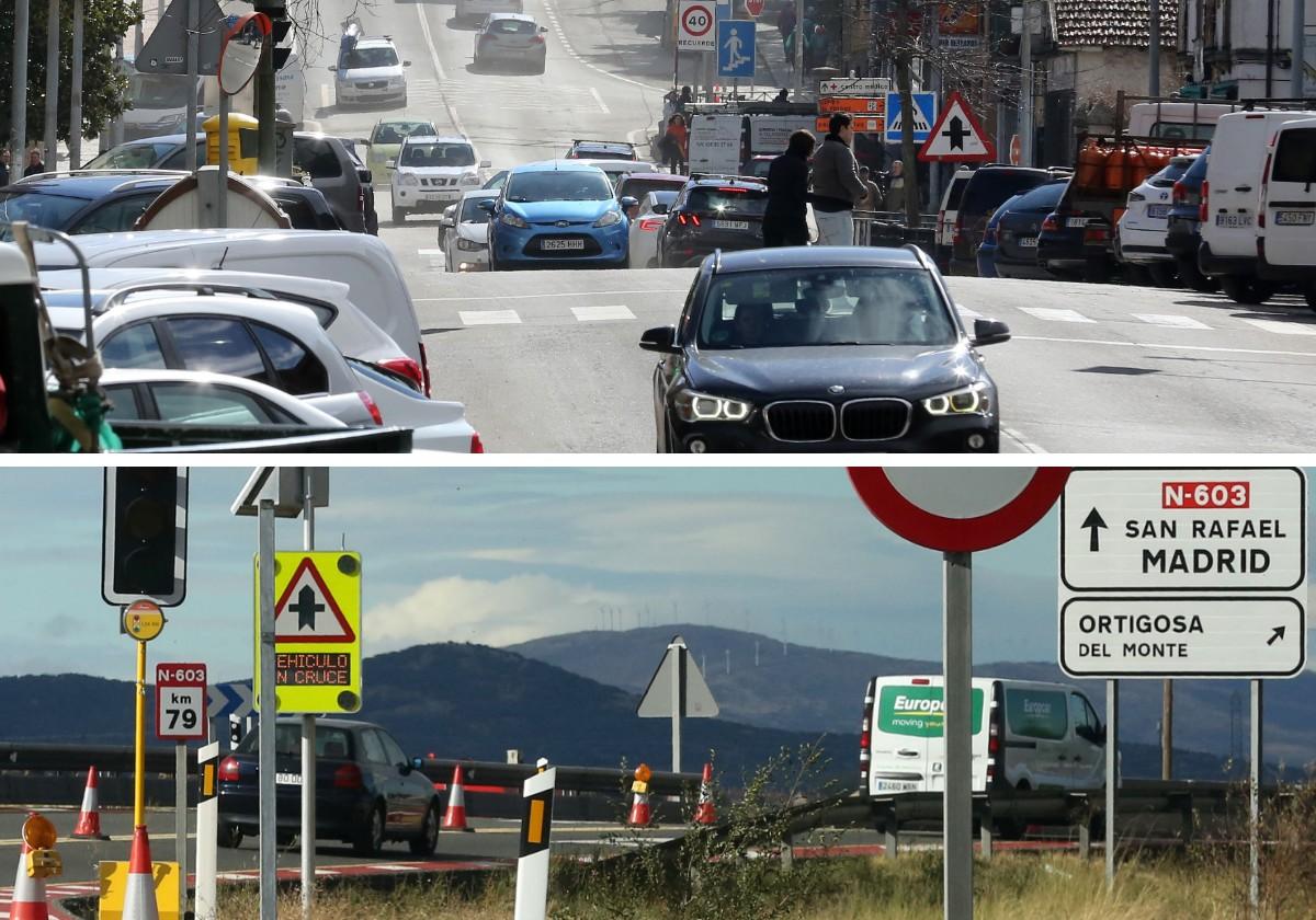 Dos de las carreteras con más tráfico de Segovia iniciarán el lunes obras de mejora