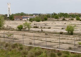 Terrenos donde se asentaba la antigua fábrica de Uralita, en la avenida de Zamora de Valladolid, este miércoles.