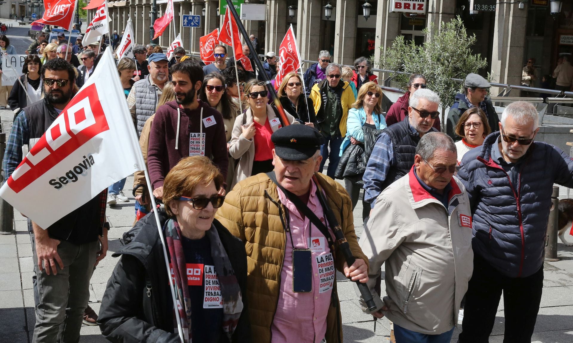 Fotografías de la manifestación del Primero de Mayo en Segovia