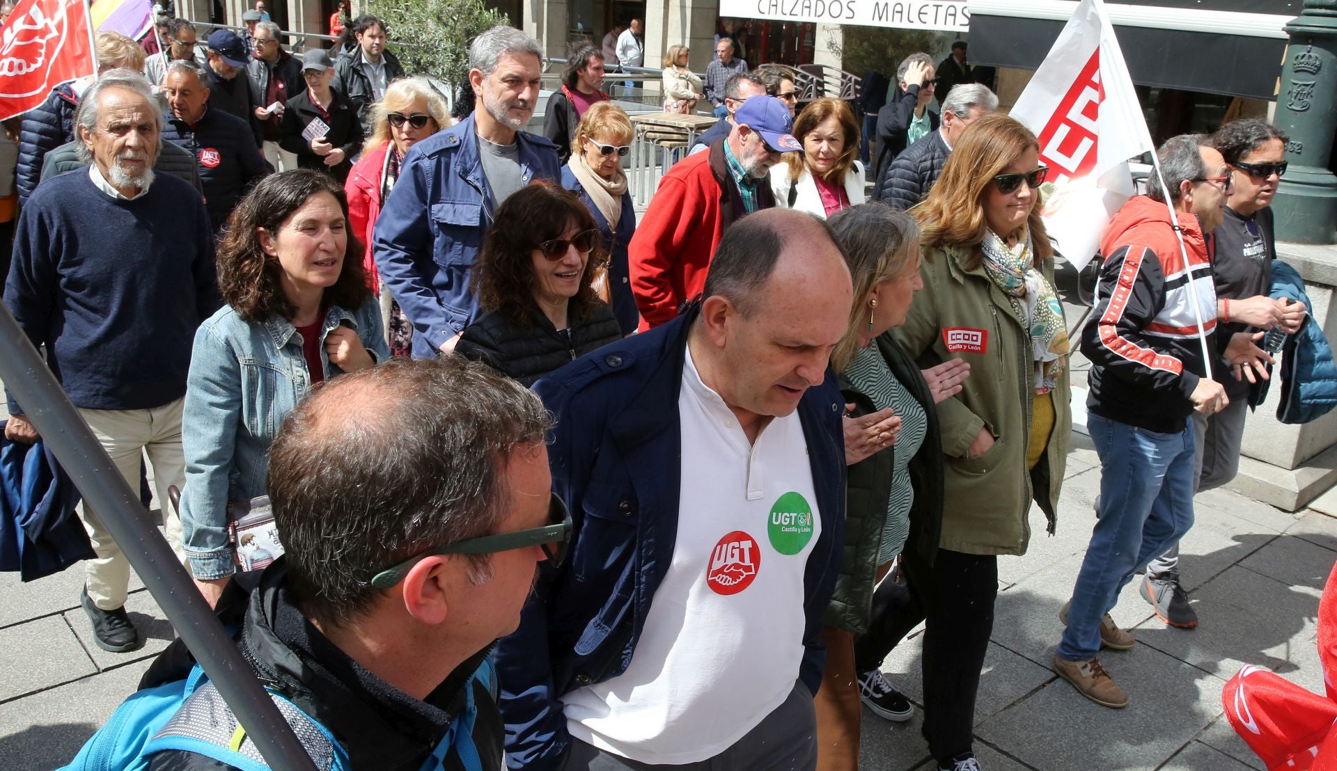 Fotografías de la manifestación del Primero de Mayo en Segovia