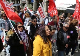 Manifestación del Primero de Mayo en Segovia