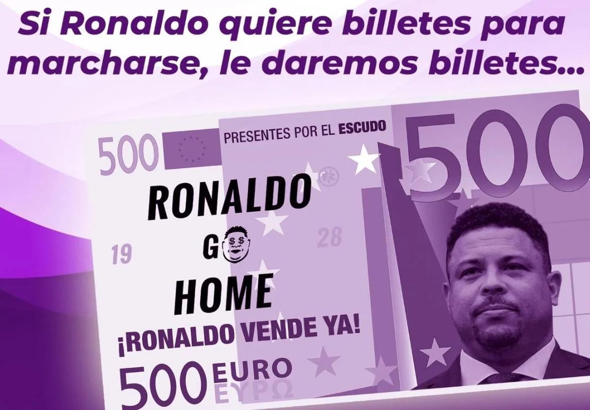 La cuantiosa multa que te puede caer por tirar billetes con la cara de Ronaldo