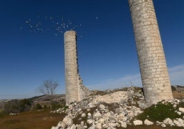 Dos torreones que se mantienen de la construcción original del Castillo.
