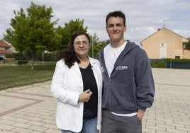 Yolanda García y Rodrigo Marcos, durante su encuentro.