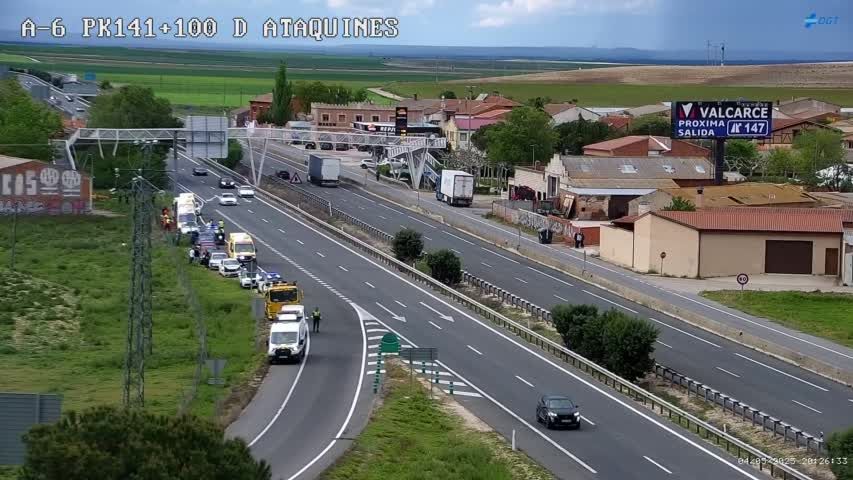 Una colisión múltiple de cinco vehículos complica la operación retorno en Valladolid