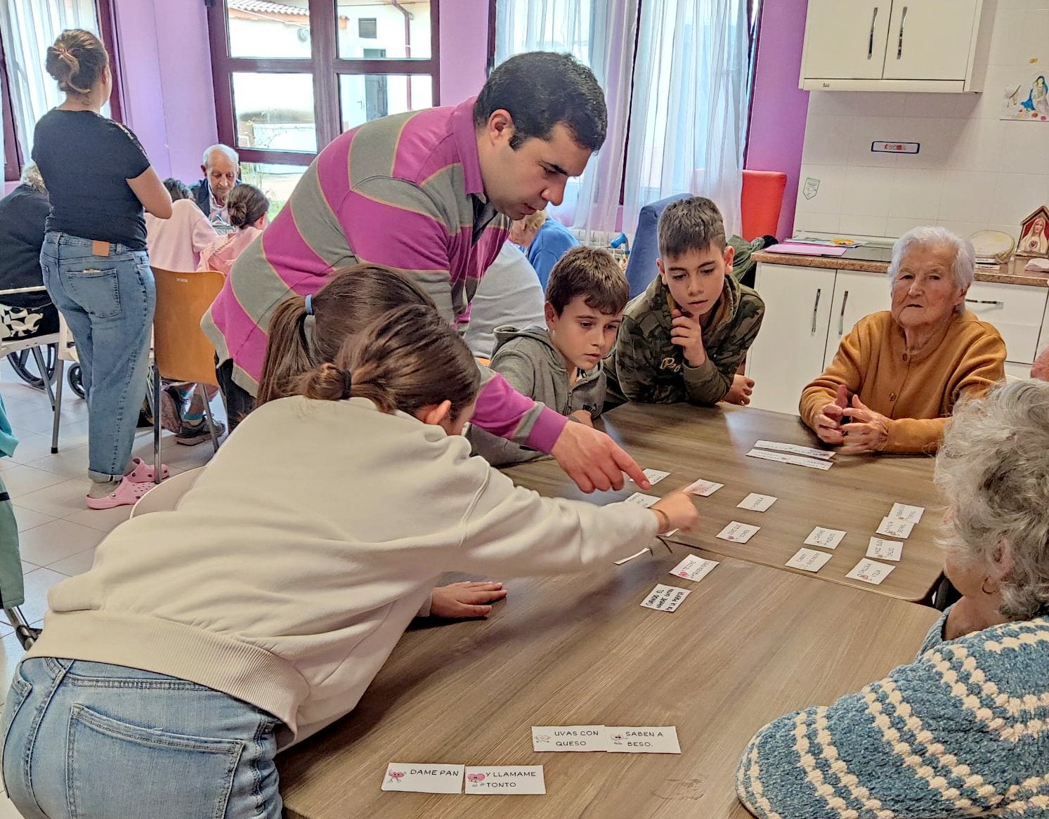Actividad intergeneracional en Baltanás