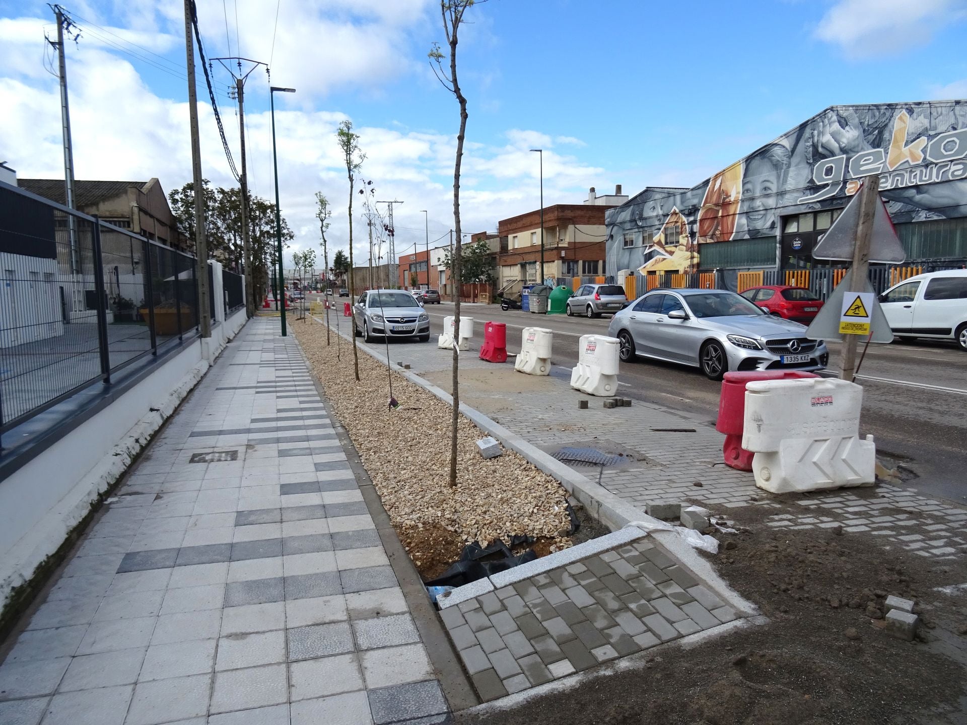 Estado de las obras en la avenida de El Norte de Castilla