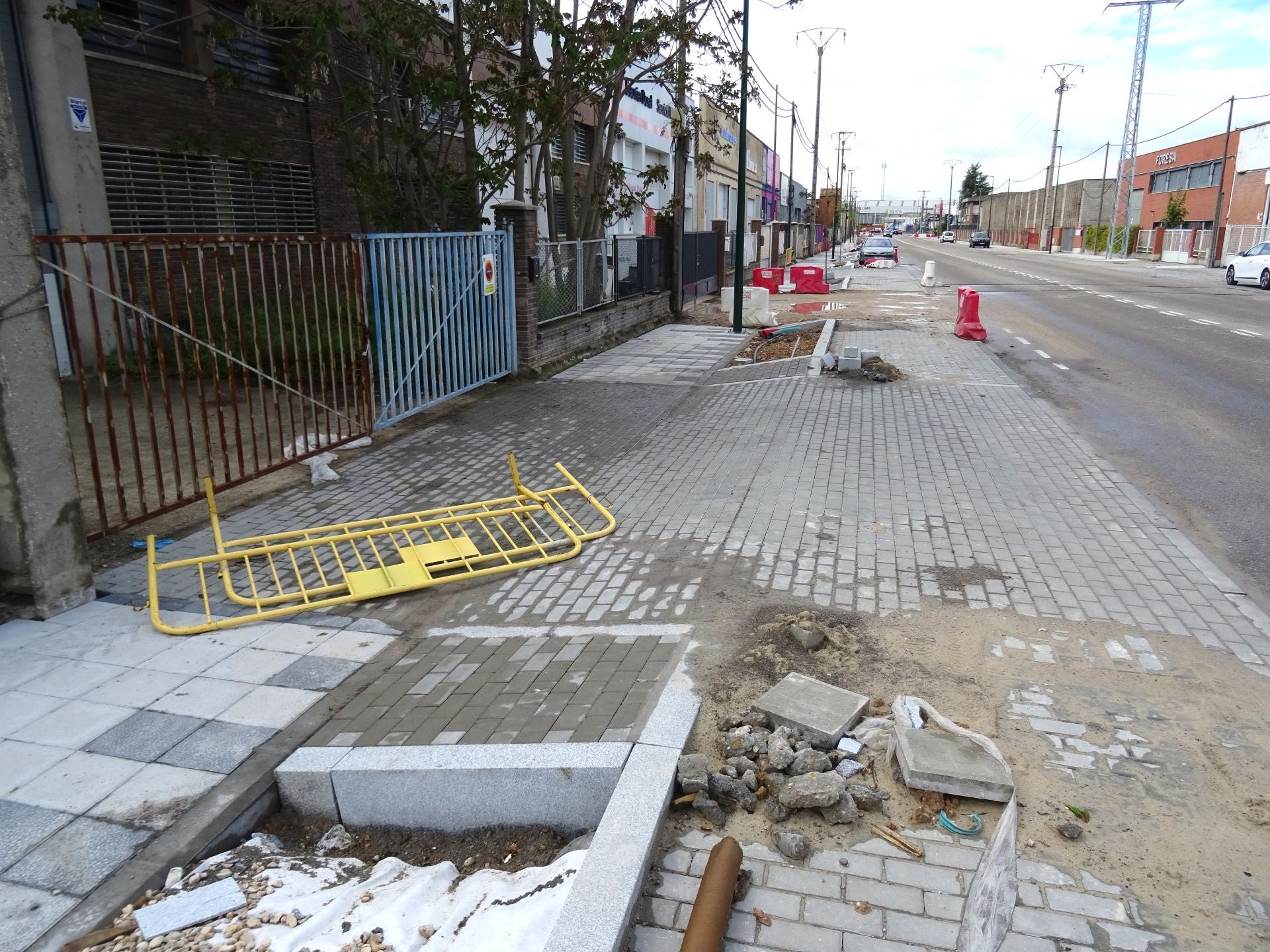 Estado de las obras en la avenida de El Norte de Castilla