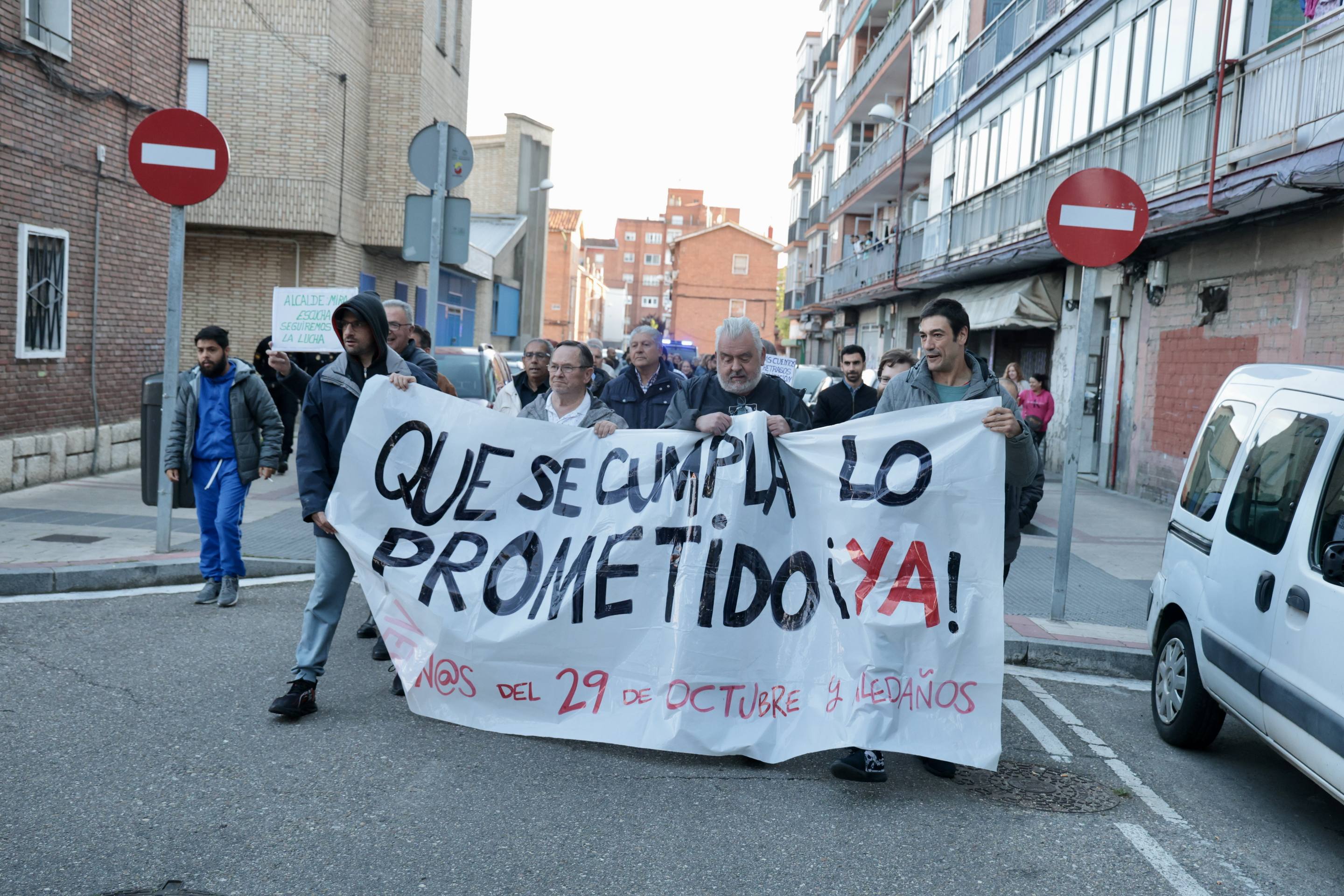 La protesta en el 29 de octubre, en imágenes