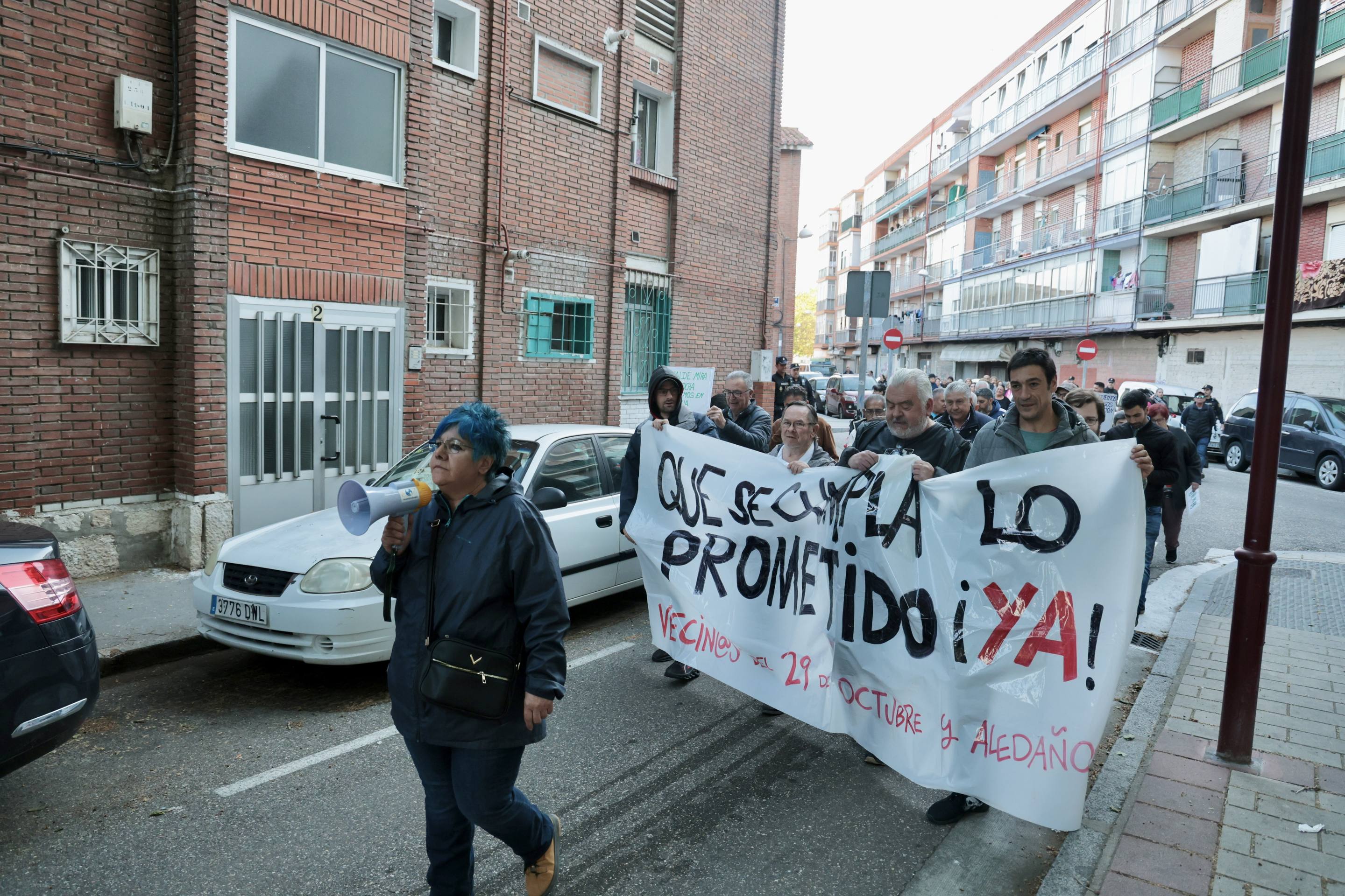 La protesta en el 29 de octubre, en imágenes