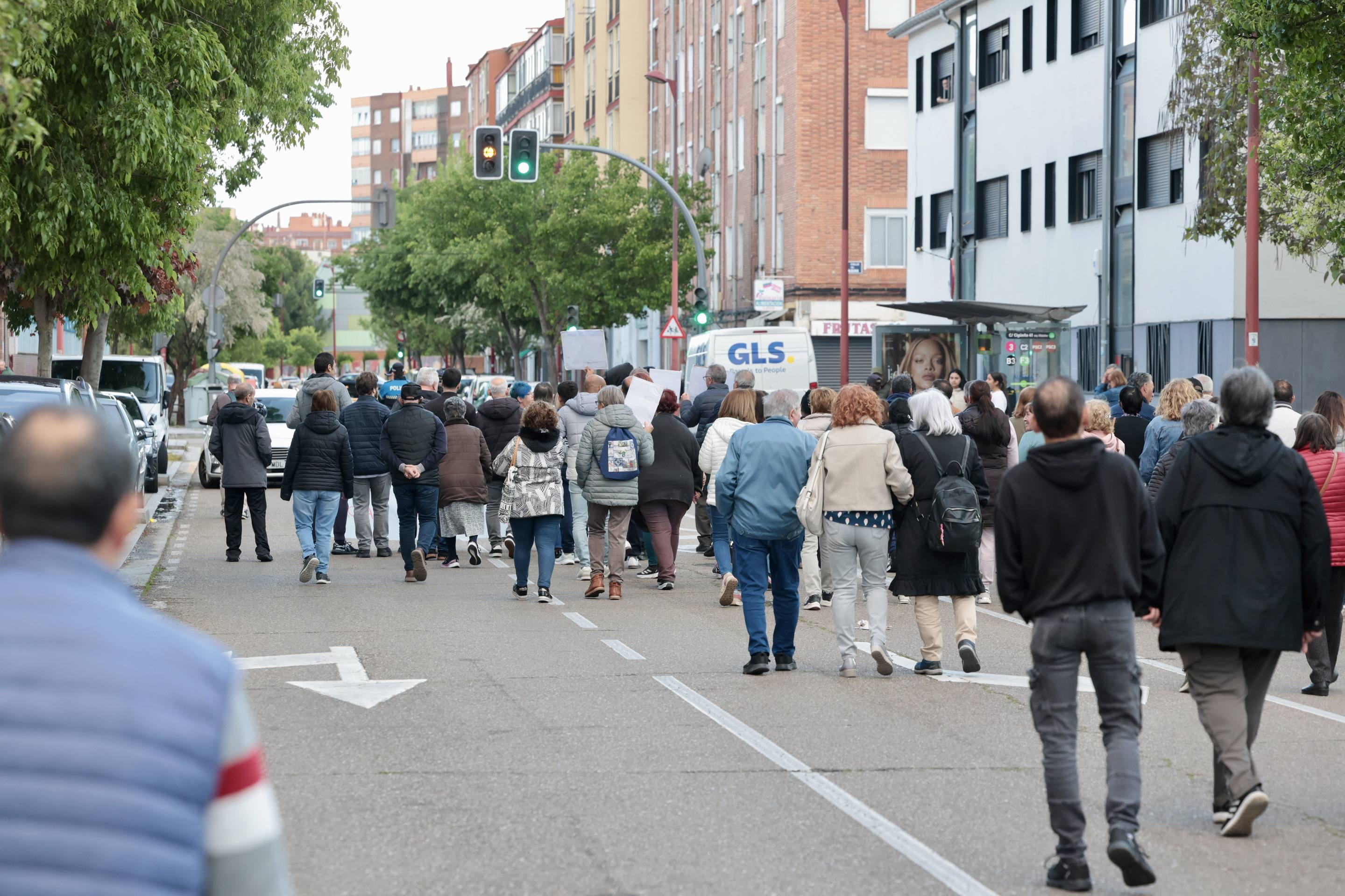 La protesta en el 29 de octubre, en imágenes