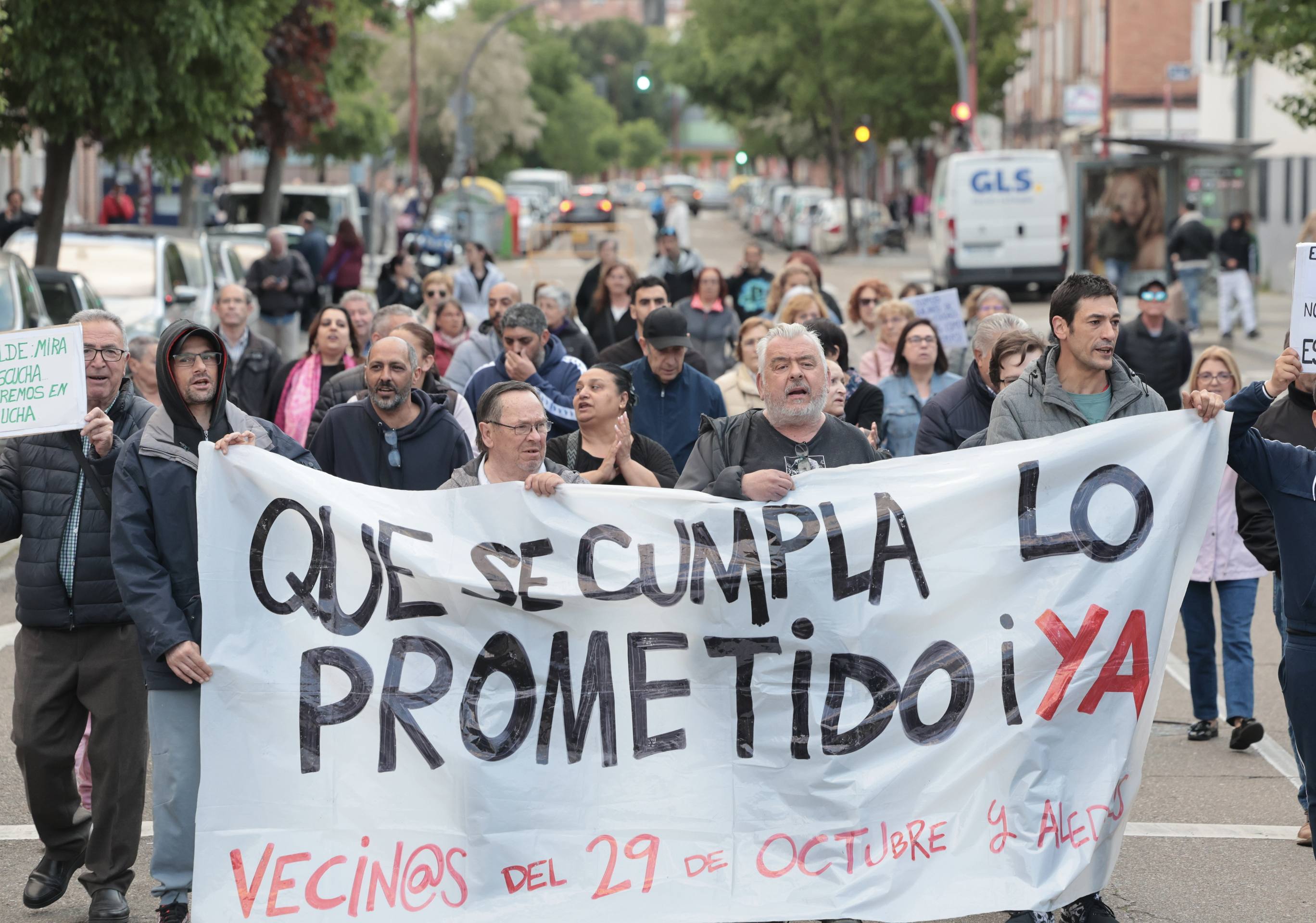 La protesta en el 29 de octubre, en imágenes