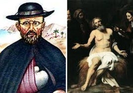 San Damian de Molokai y Santo Job patriarca.