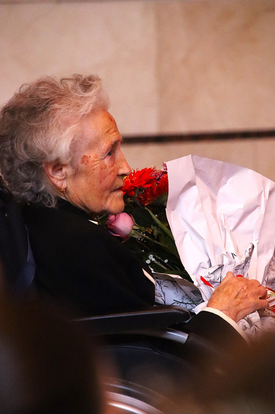 Teresa Mancho Cuadrado, de 93 años, recibe el homenaje de Villabrágima