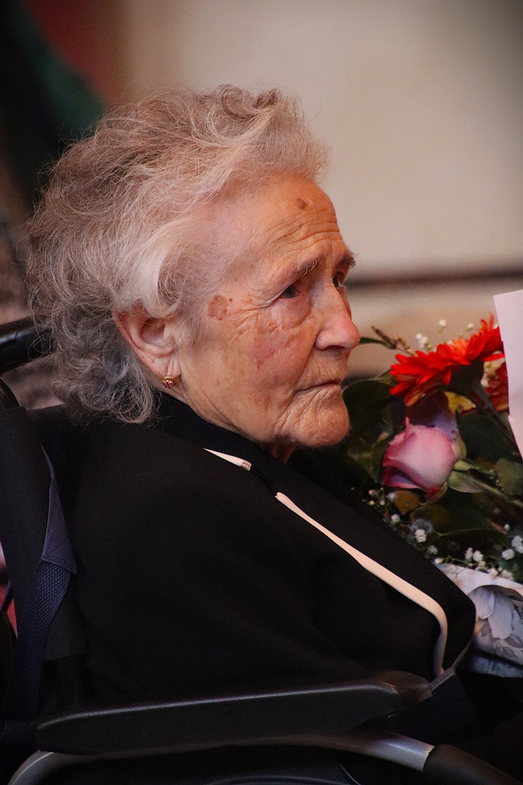 Teresa Mancho Cuadrado, de 93 años, recibe el homenaje de Villabrágima