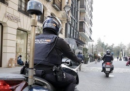 Patrulla de la Policía Nacional en Valladolid, en imagen de archivo.