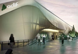 Infografía de la futura estación de Valladolid.