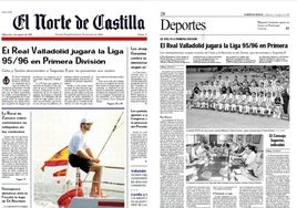 La portada de El Norte de Castilla de aquel miércoles 2 de agosto, y la información interior.