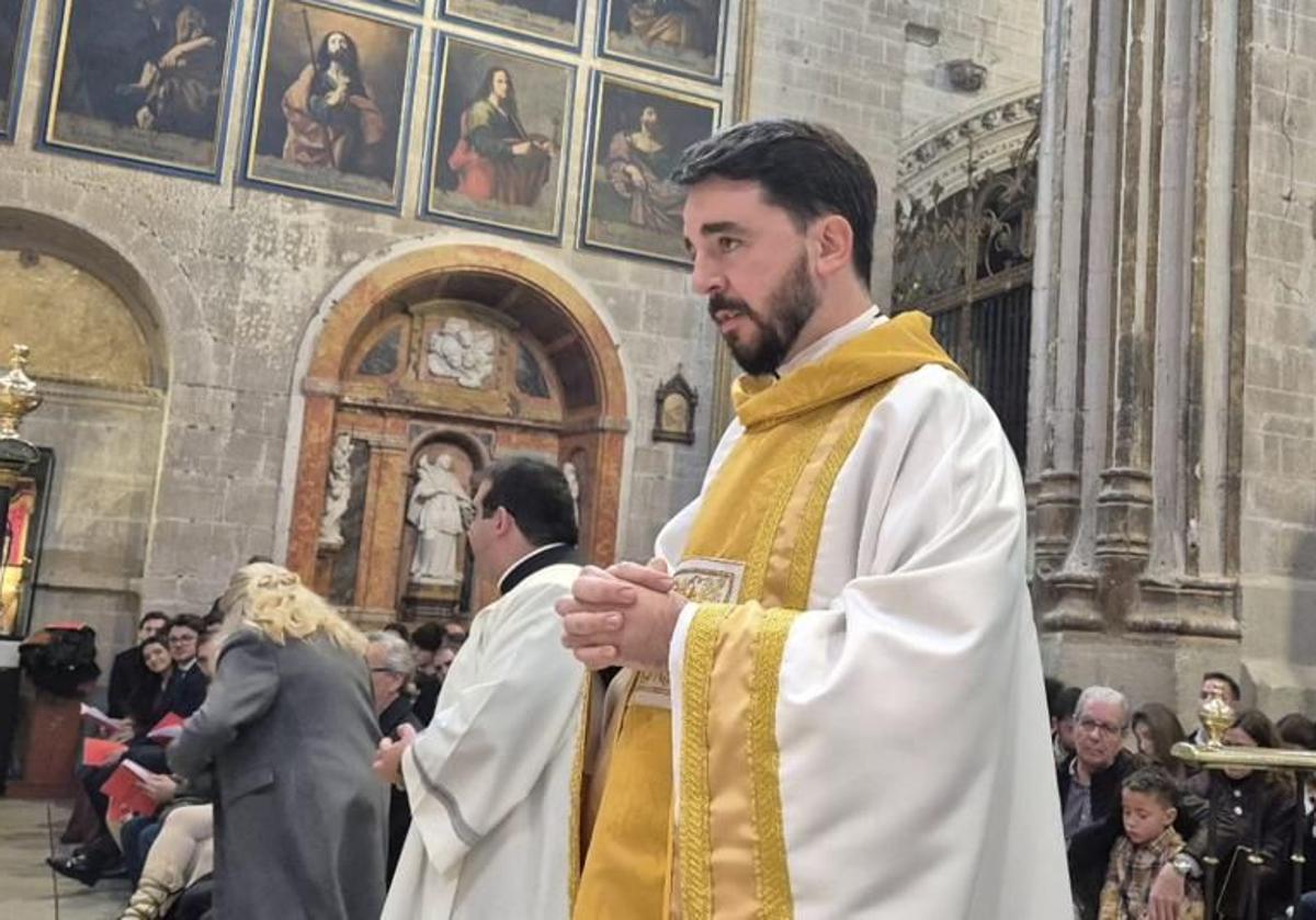 El sacerdote Javier Prieto, ordenado el pasado 22 de febrero.