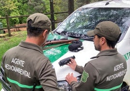 Agentes medioambientales de la Junta de Castilla y León en Segovia.