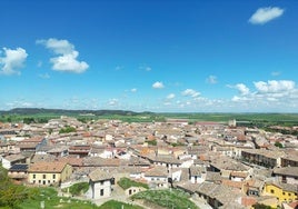 Panormámica de Astudillo desde el Castillo de la Mota.
