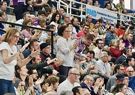 Una de las gradas de Pisuerga en el último UEMC-Cartagena.