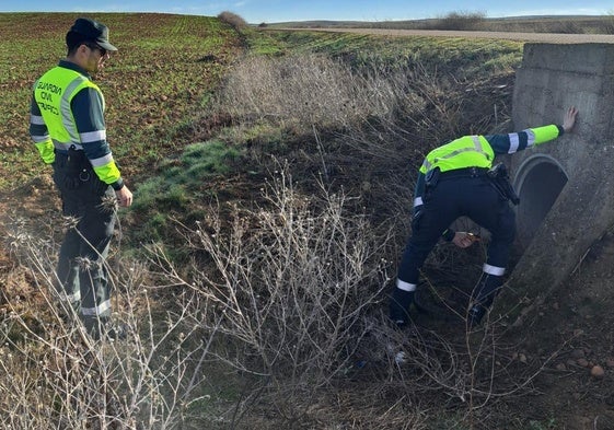 Dispositivo de búsqueda en La Unión de Campos para localizar a Segundo González, cuyo cuerpo fue hallado sin vida en diciembre del año pasado.