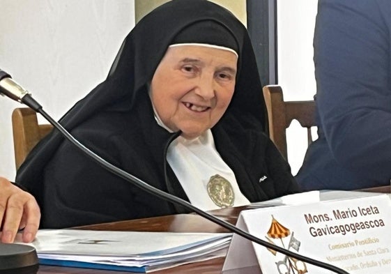 Sor Amparo Medina, la única monja de Belorado que abandonó el convento tras el cisma.