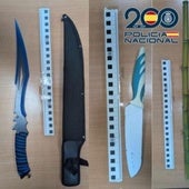 Parte de las armas intervenidas por la Policía.