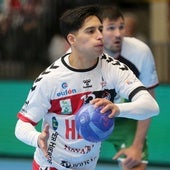 Pancho Ahumada, durante uno de los últimos partidos del BM Nava.