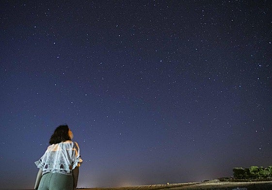 Lluvia de estrellas en Tiedra, donde se ubica un Observatorio Astronómico.